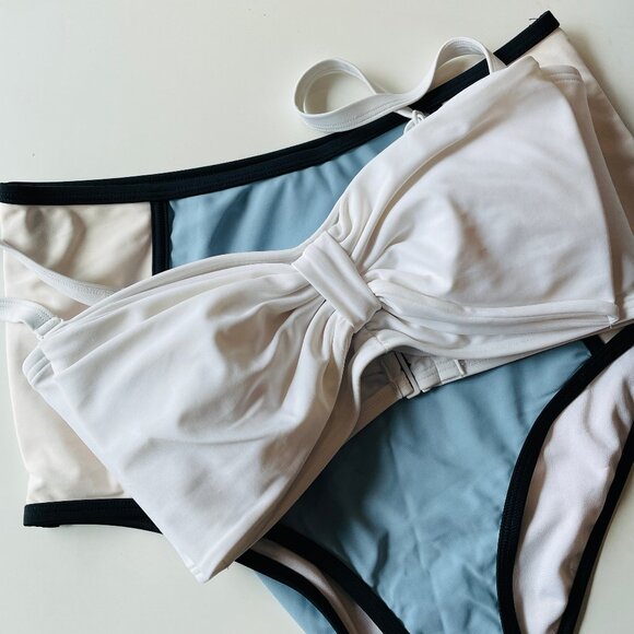 NWT Unique Vintage Bow Bikini Set - Picture 6 of 6